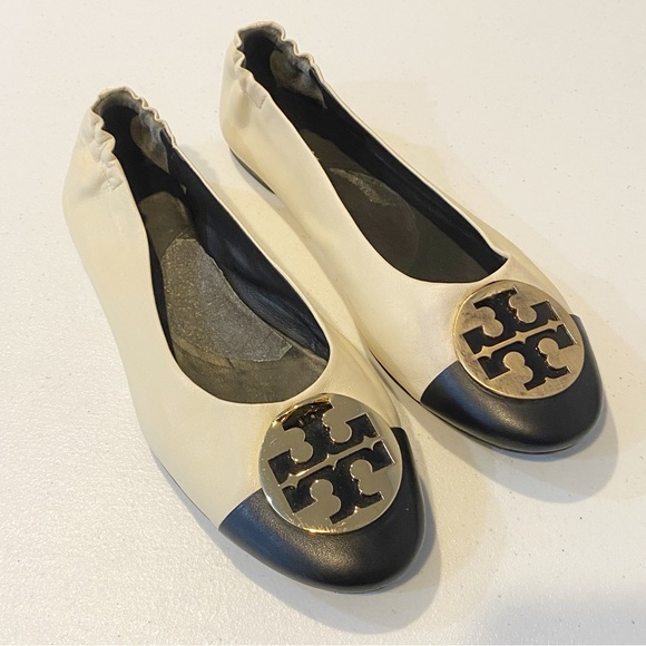 Tory Burch Shoes - TORY BURCH Claire Cap Toe Ballet Flats